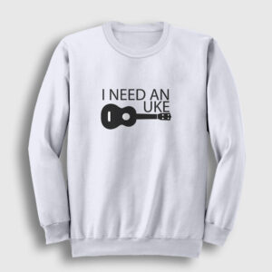 Ukulele Sweatshirt beyaz