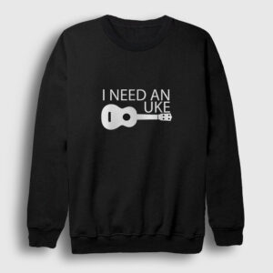 Ukulele Sweatshirt siyah