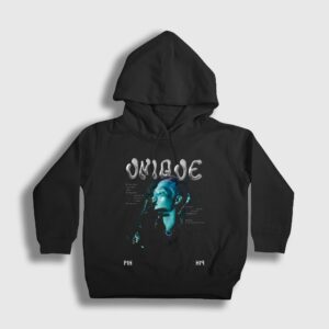 Unique Soul K-Pop P1harmony Çocuk Kapşonlu Sweatshirt Siyah
