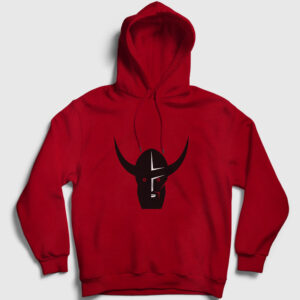 Viking Fighter Kapşonlu Sweatshirt kırmızı