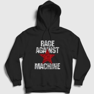 Vintage Rock Rage Against The Machine Kapşonlu Sweatshirt Siyah