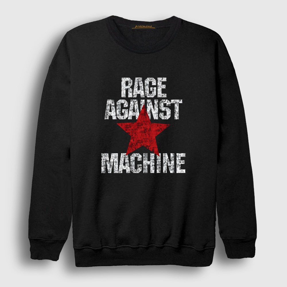 Vintage Rock Rage Against The Machine Sweatshirt Siyah