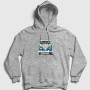 Volkswagen Type 2 Kapşonlu Sweatshirt gri kırçıllı