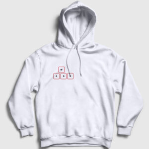 WASD Kapşonlu Sweatshirt beyaz