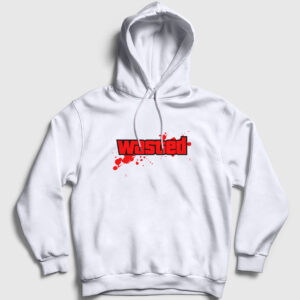 Wasted Kapşonlu Sweatshirt beyaz