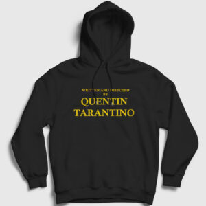 Written And Directed By Quentin Tarantino Kapşonlu Sweatshirt siyah