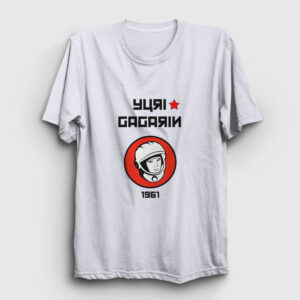 Yuri Gagarin Tişört beyaz