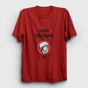 Yuri Gagarin Tişört kırmızı